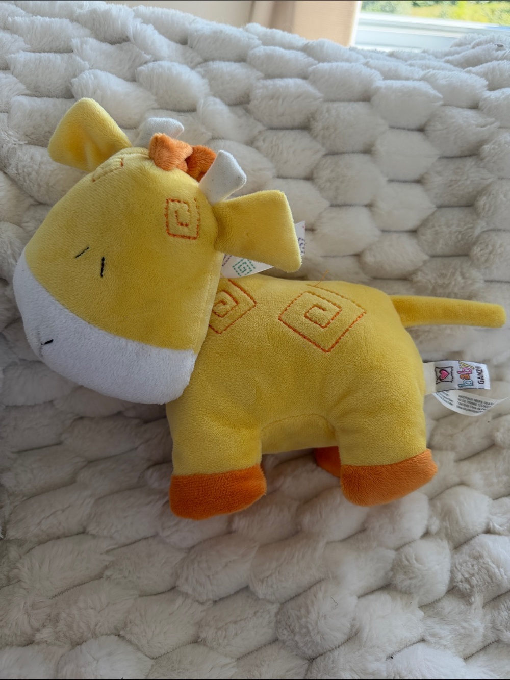 Baby Ganz Noahs Ark Waggle Head Giraffe Soft Plush Animal Toy 9"
